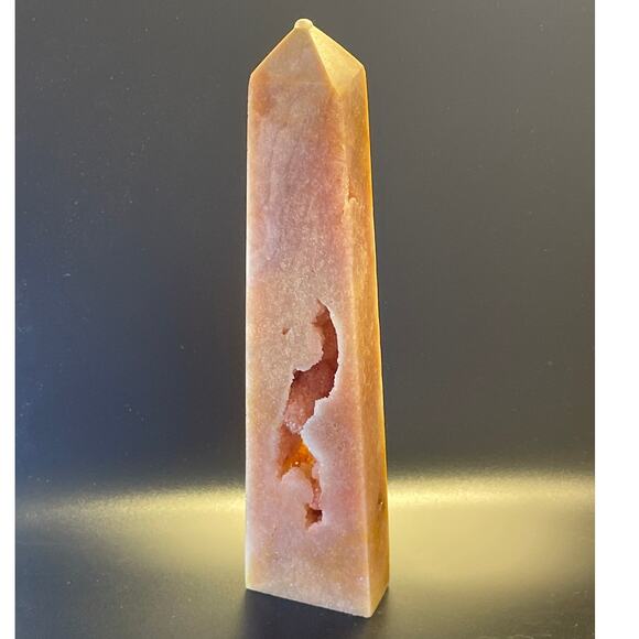 Crystal Rock Other - 🌸 Gorgeous Pink Amethyst Crystal Tower with Hematoid Inclusions 🌸